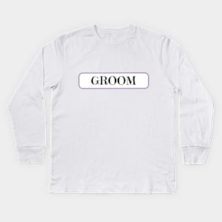 Groom on his wedding day Kids Long Sleeve T-Shirt